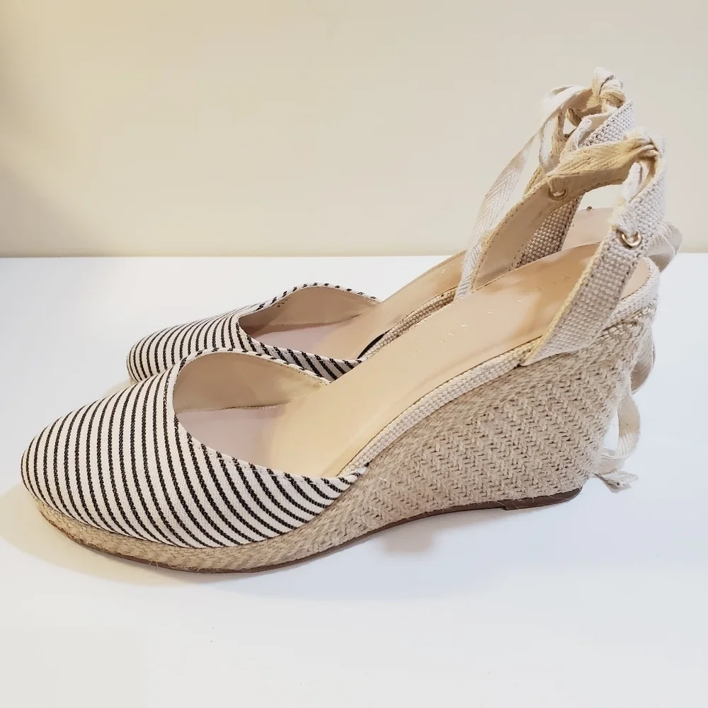 kELLY AND katie Straps stripes Casual wedges size 10